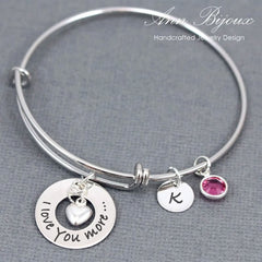 Engraved "I Love Bracelet - Adeline