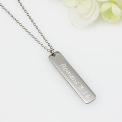 Personalized Name Coordinate Necklace - Jude