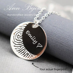 Engraved Baby Fingerprint