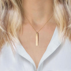 Engraved Fingerprint Silver Necklace - Michael