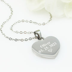 Actual Footprint Stainless Steel Necklace - Amara