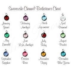 1 PC Swarovski Crystal Birthstone Charm - A La Carte Stone Charm