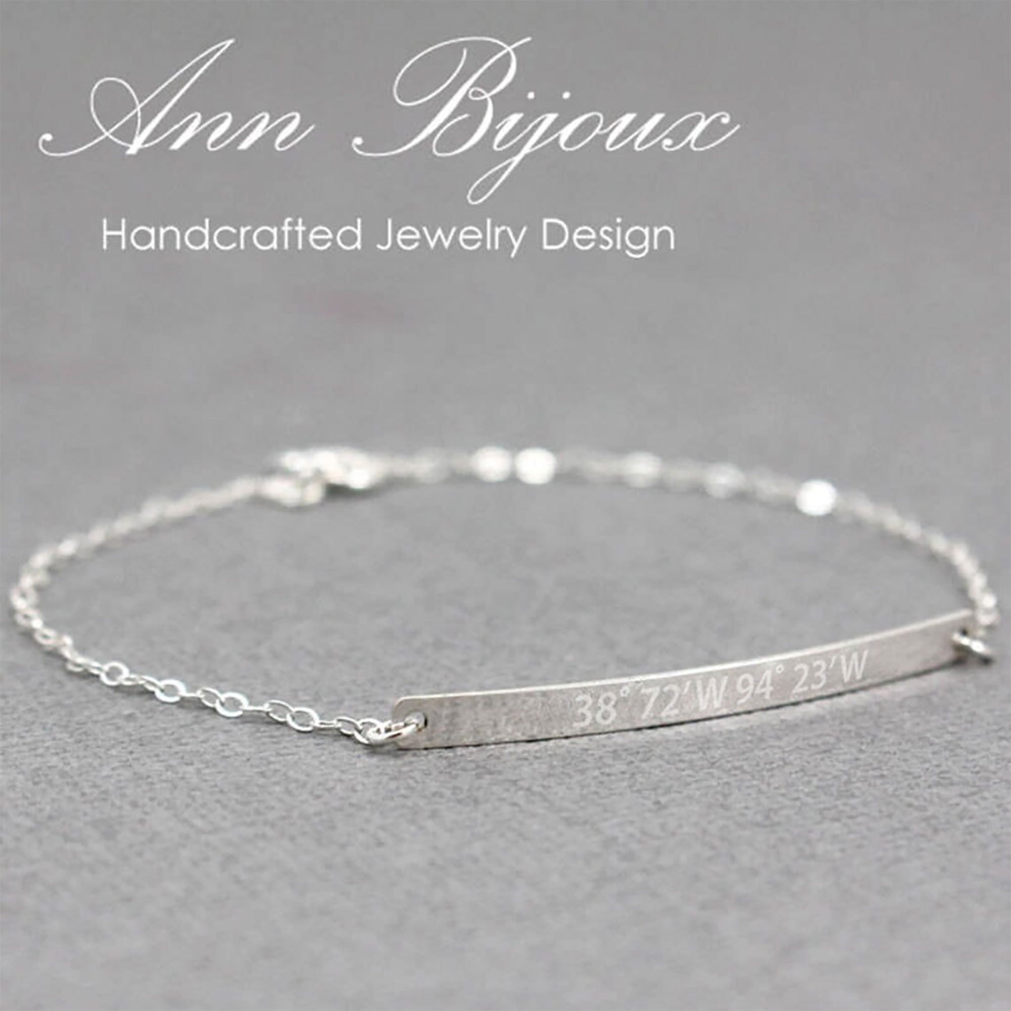 GPS Coordinates Bracelet