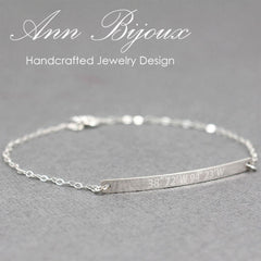 GPS Coordinates Bracelet