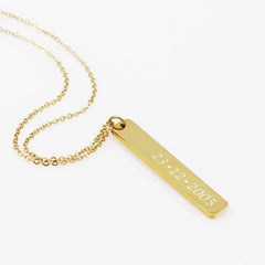Personalized Name Coordinate Necklace - Jude