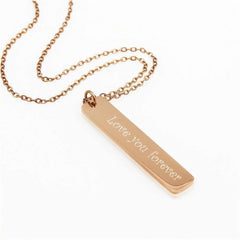 Personalized Name Coordinate Necklace - Jude