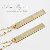 Personalized Engraved Actual Fingerprint Necklace - Rowan