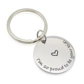 Personalized Engraved Message Keychain - Asher