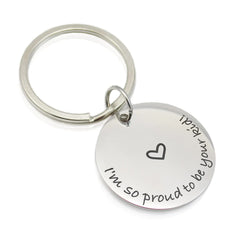 Personalized Engraved Message Keychain - Asher