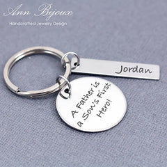 Customized Engraved Message Keychain - Zion