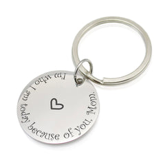 Personalized Engraved Message Keychain - Asher