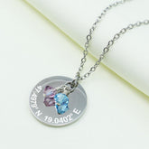 Customized Engraved GPS Coordinates Necklace - Aria