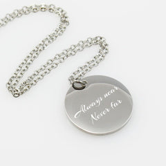 Customized Engraved GPS Coordinates Necklace - Aria