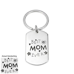 Custom Handwriting Dog Tag Keychain – Personalized Stainless Steel Memorial Keepsake - Reese