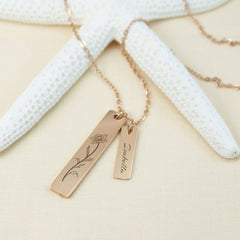 Laser Engraved Necklace 