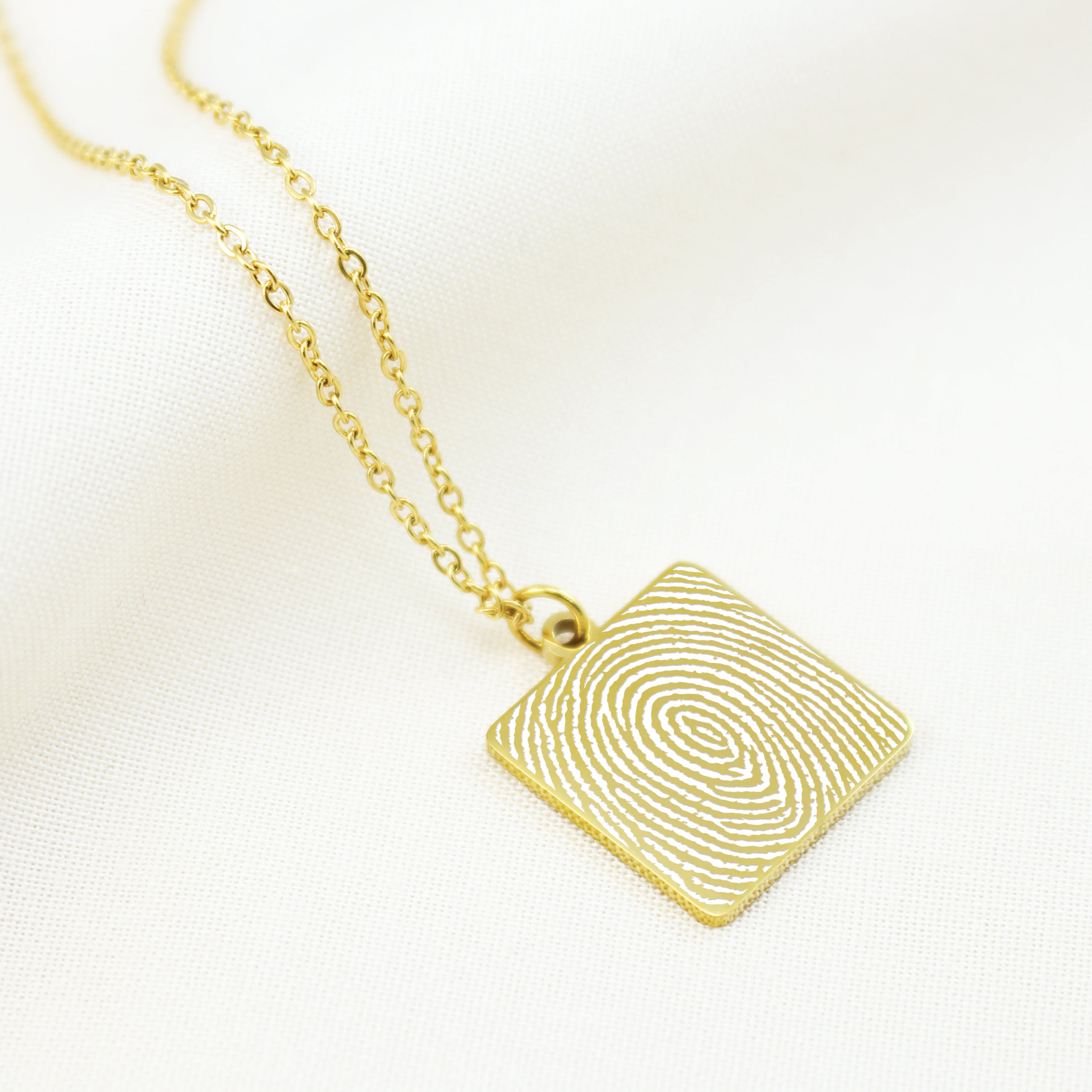Fingerprint gold color jewelry 