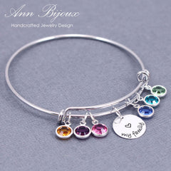 Love My Family Message Bracelet - Athena