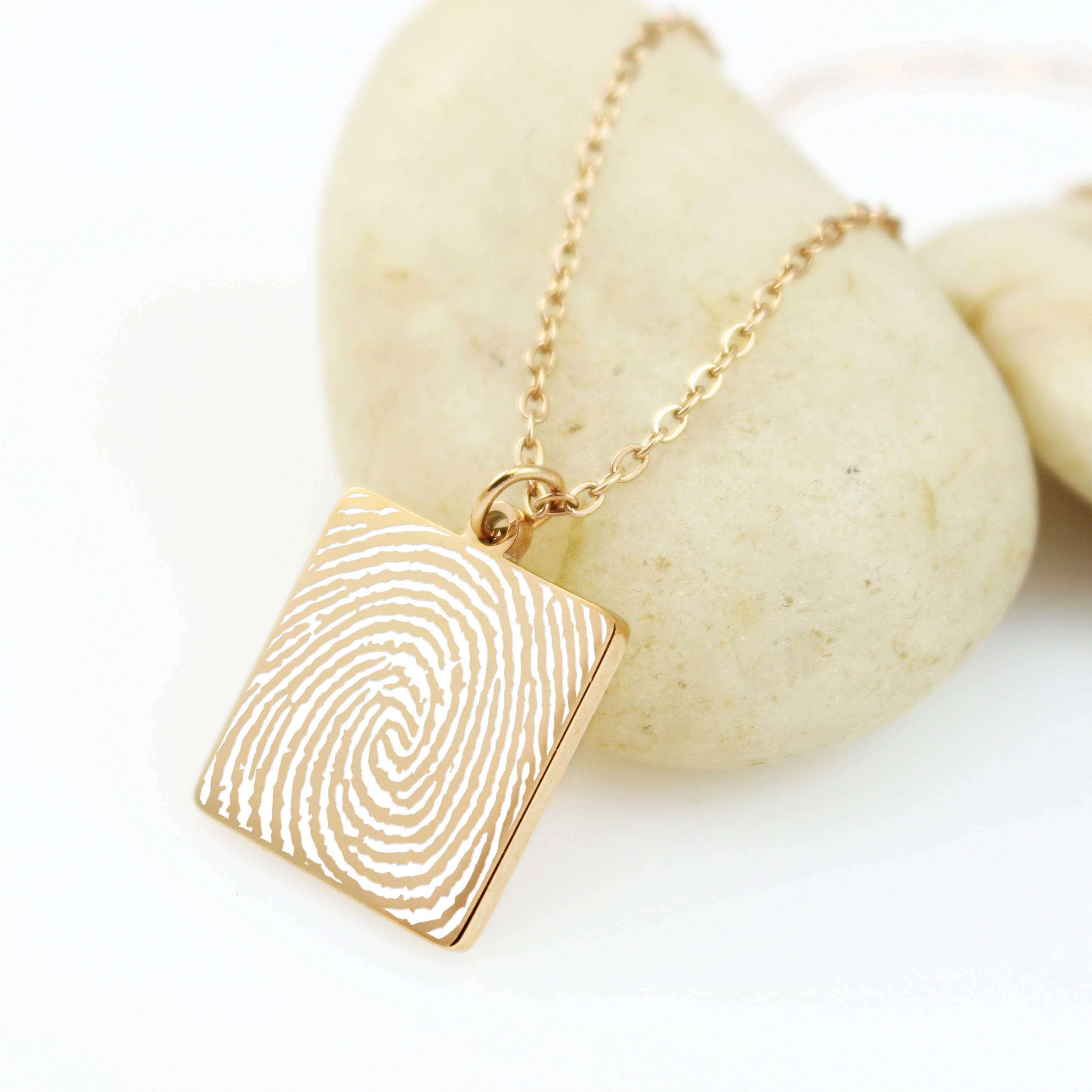  Fingerprint rose gold jewelry
