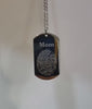 Engraved Actual Fingerprint Dog Tag Necklace - Jayden