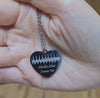Actual Baby Heartbeat Ultrasound Heart Necklace - Lilah
